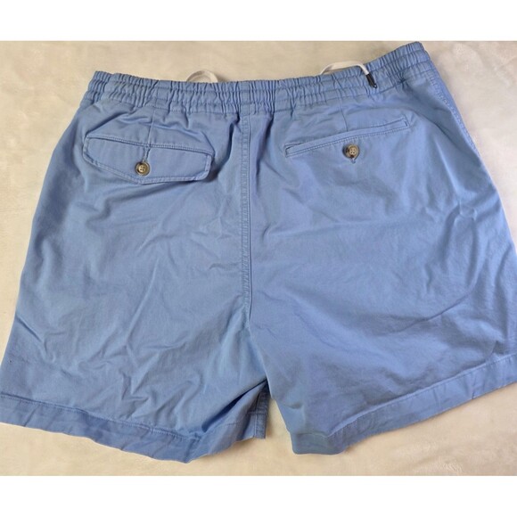 Ralph Lauren Shorts Adult Medium Blue Sweat 100% Polyester Lined Elastic Waist - Picture 7 of 7